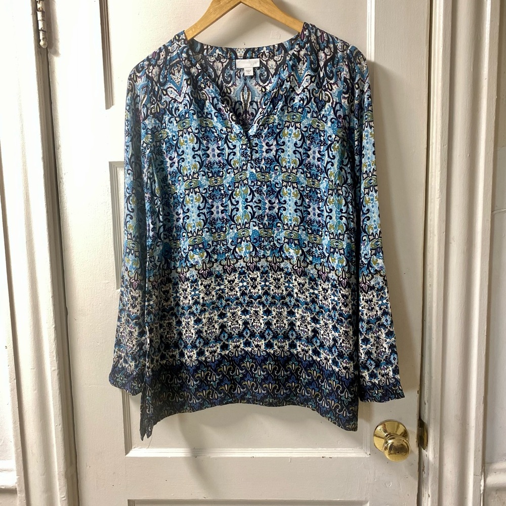 J. Jill Multicolor Patterned Blouse Size XS